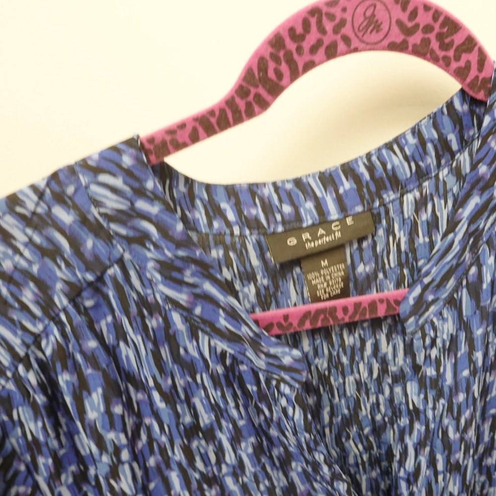 Grace Geometric Pattern Blouse Top - image 3